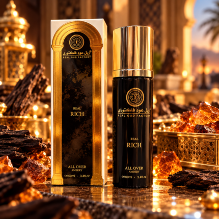 REAL RICH All Over Spray – Luxury Ambery Fragrance by Real Oud Factory